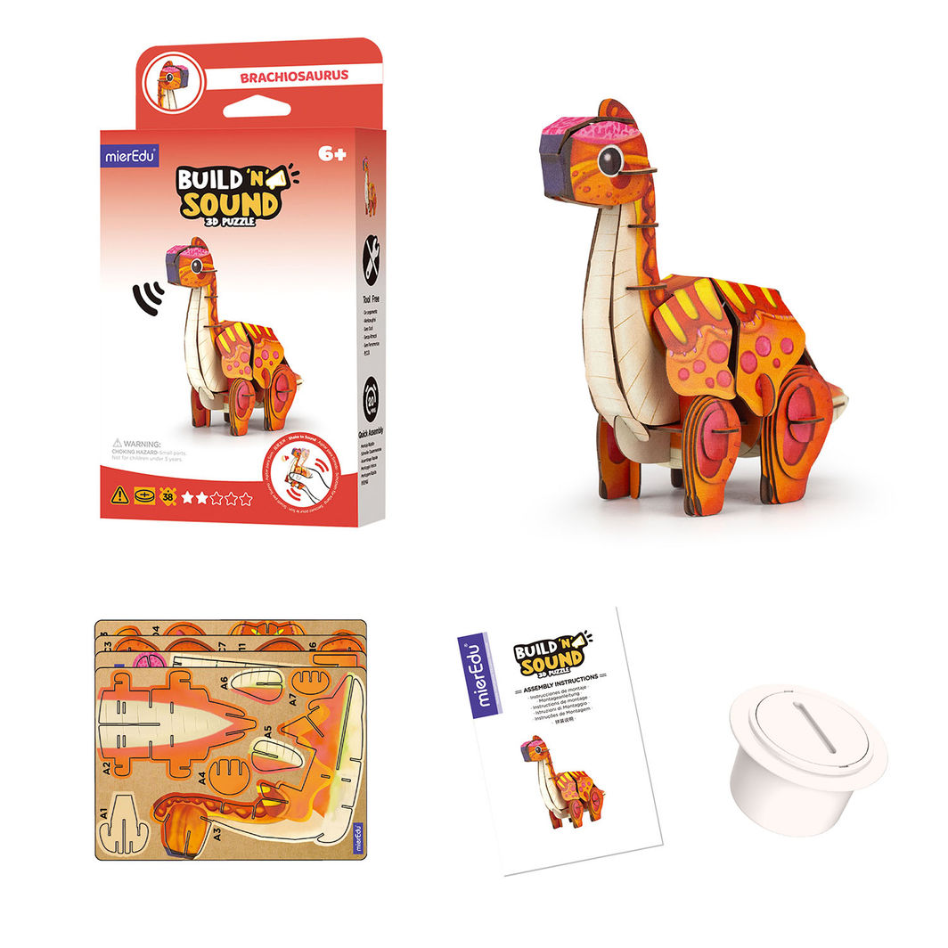 mierEdu 3D puslespill med lyd, Brachiosaurus