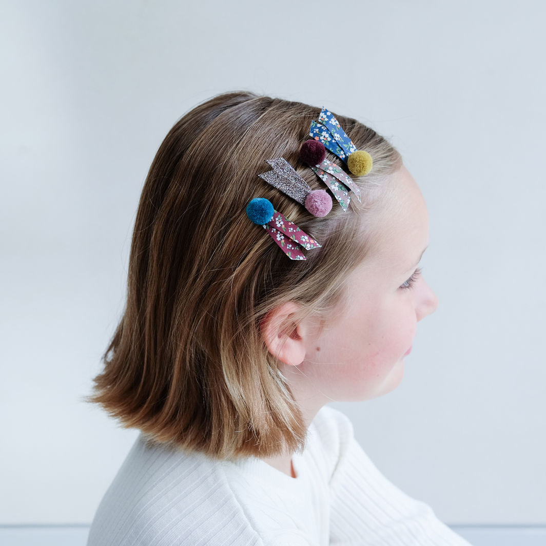 Mimi & Lula, 4 hårspenner – Pom Pom Into the Woods