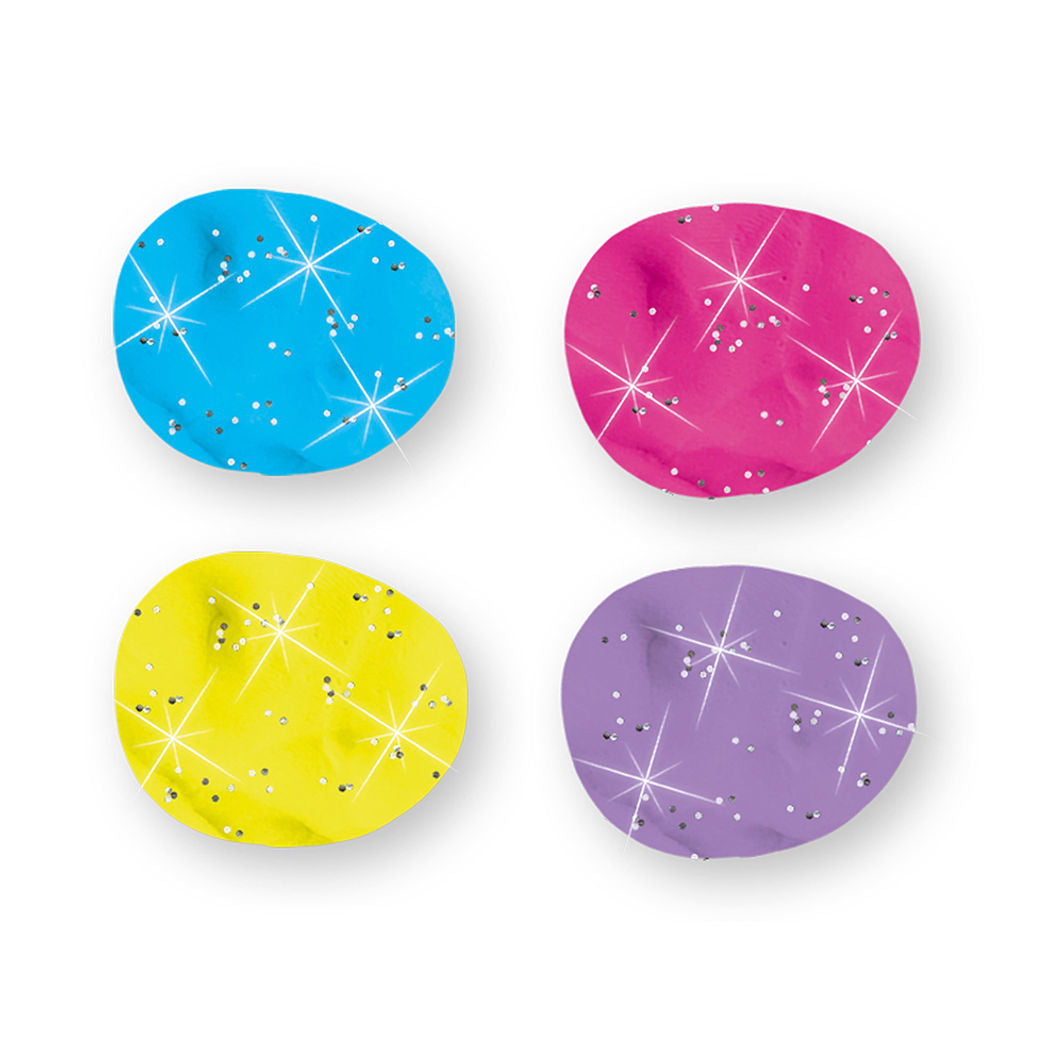 SES Creative Modellervoks, Silkemyk glitter 4x90g