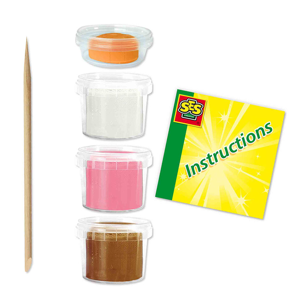 SES Creative Modellervoks, FunDo bondegårdsdyr 3x 90g + 1x 40g