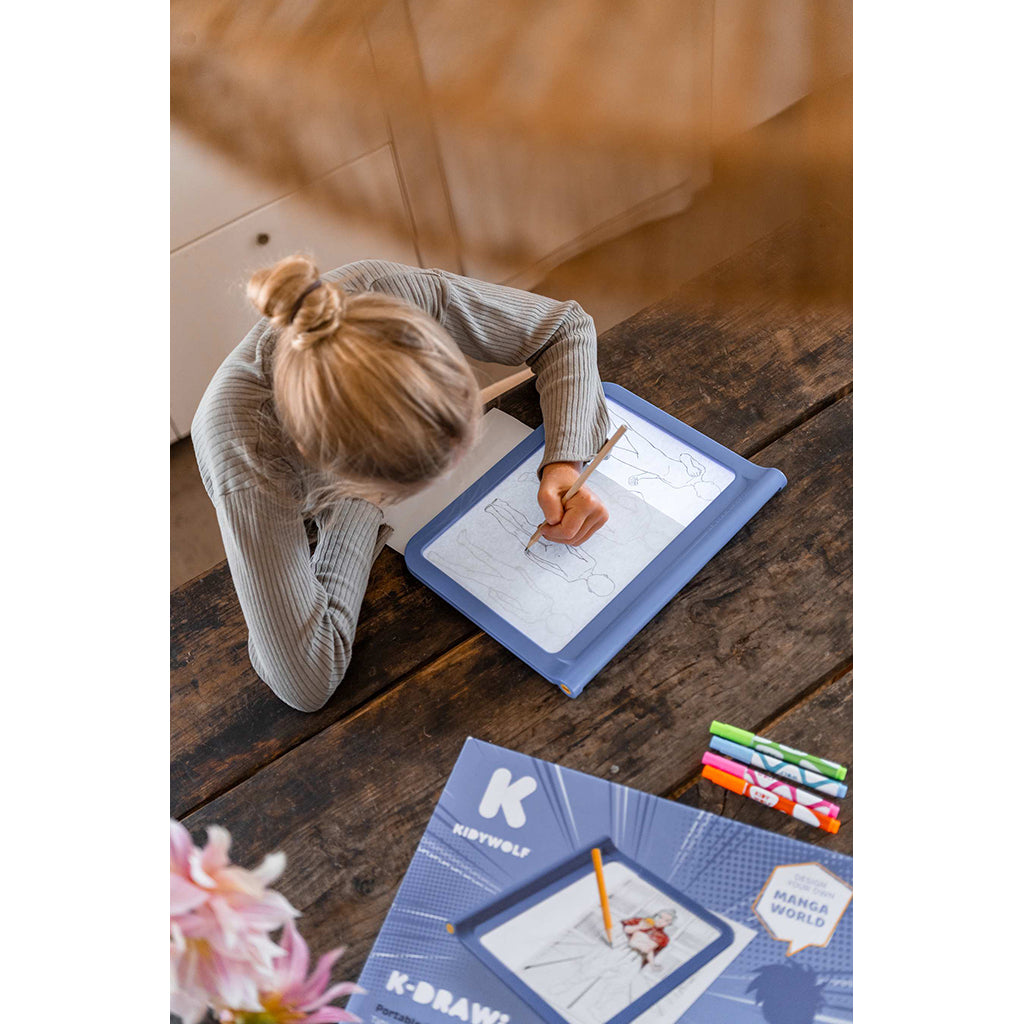 KidyDraw tegnetavle med lys, Manga