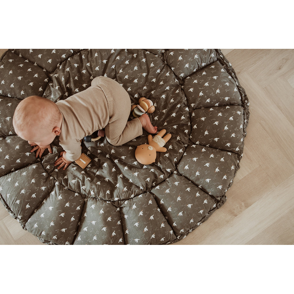 Play&Go Coco birds, Tre-i-én babyteppe, økologisk - Bloom birds