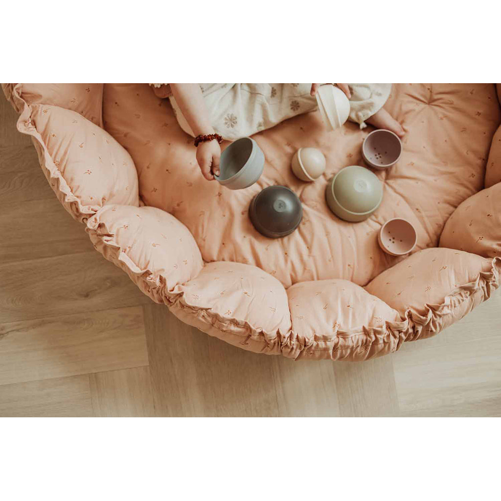 Play&Go Coco fleuri, Tre-i-én babytæppe, økologisk – Bloom fleuri