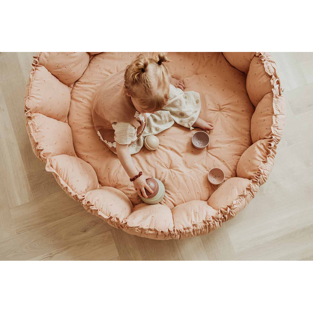 Play&Go Coco fleuri, Tre-i-én babytæppe, økologisk – Bloom fleuri