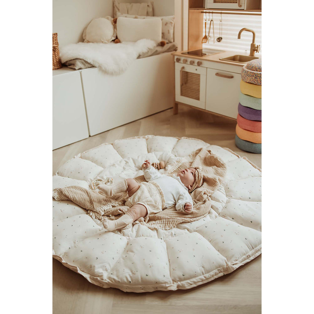 Play&Go Coco Moon, Tre-i-ett babyteppe, økologisk - Bloom Moon