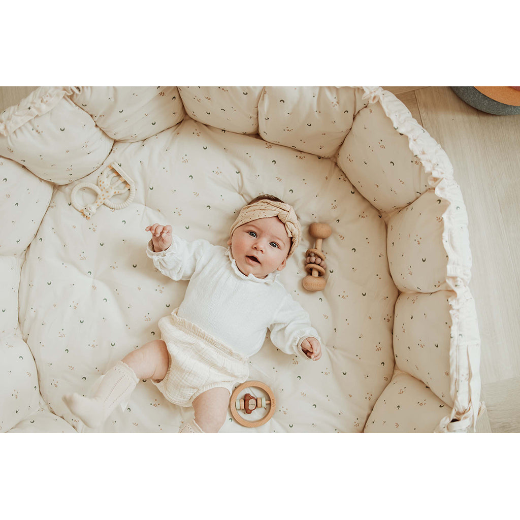 Play&Go Coco Moon, Tre-i-ett babyteppe, økologisk - Bloom Moon