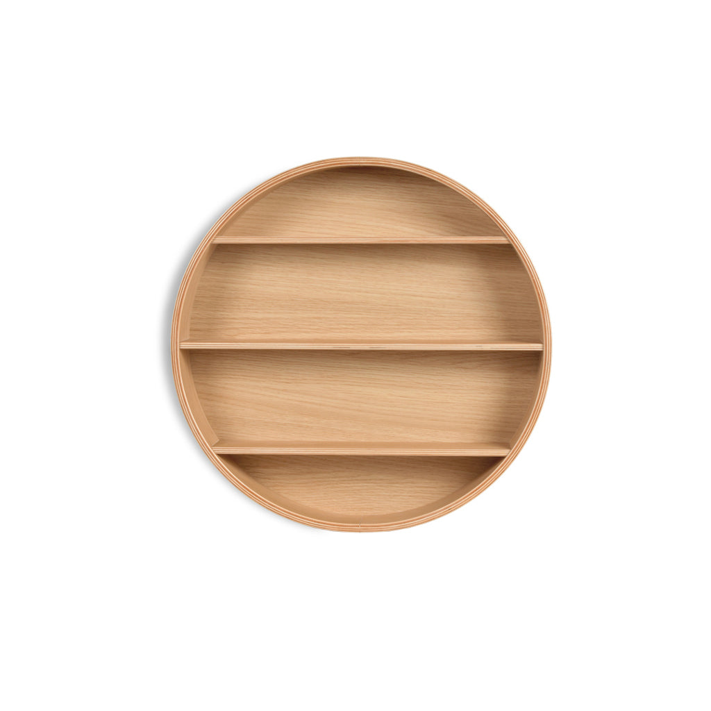 Curve-Lab, Round Shelf, Rund hylle – Eik