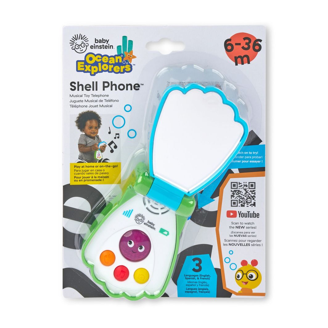 BABY Einstein Babyleketøy, Muslingeskall-mobiltelefon – Ocean Explorers