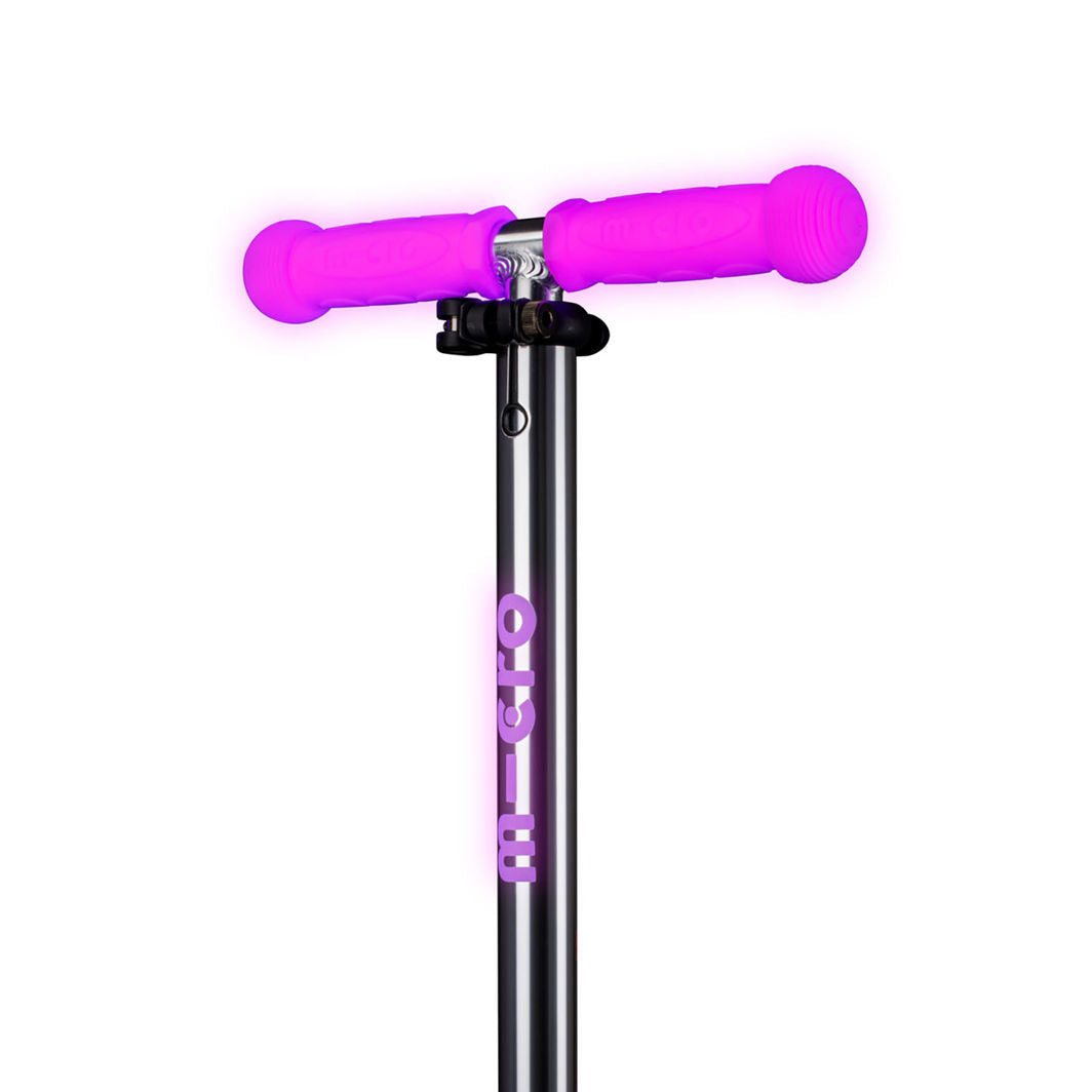 Micro Sparkesykkel, Mini Deluxe Glow LED Plus - Frosty Pink