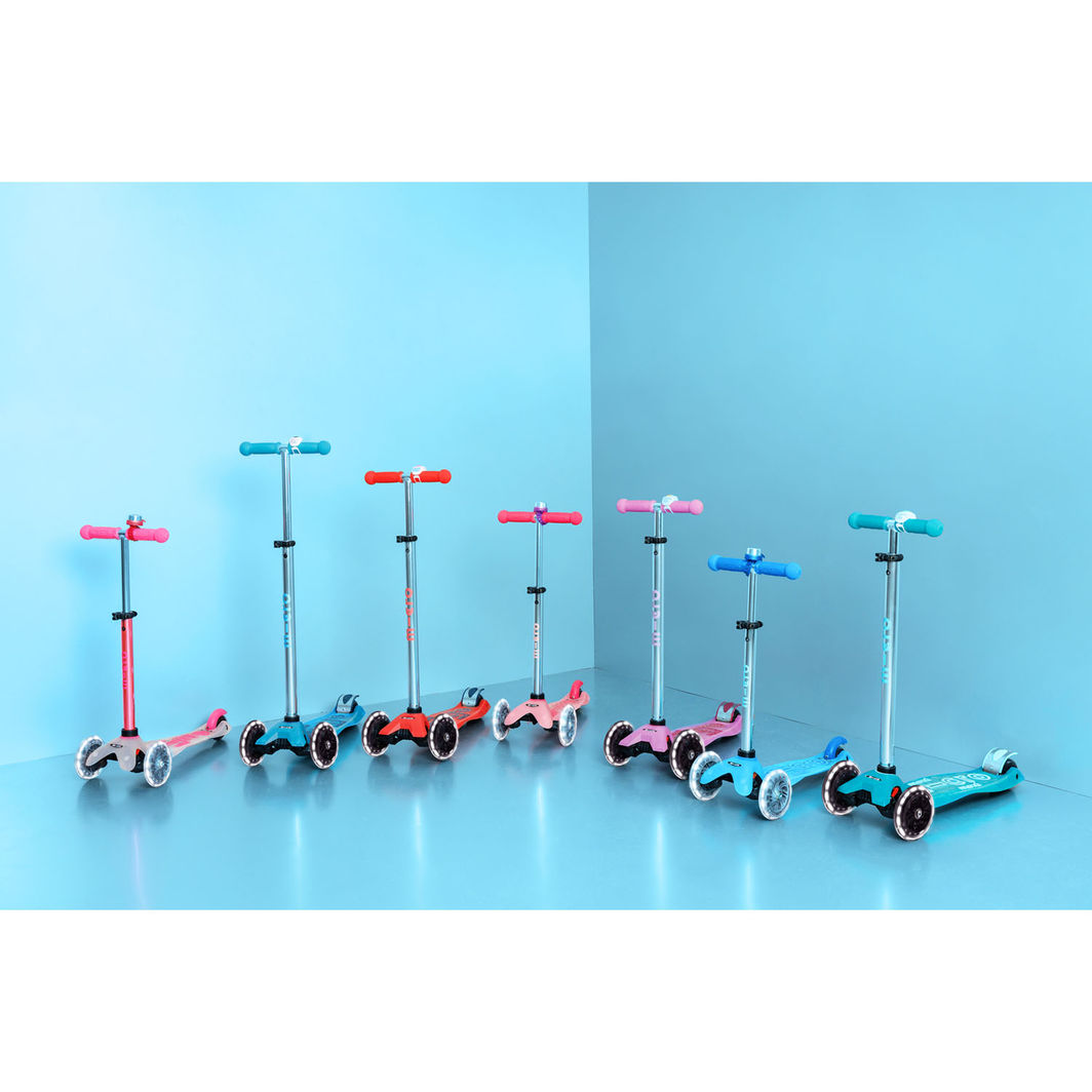 Micro Sparkesykkel, Mini Deluxe Glow LED Plus - Frosty Pink
