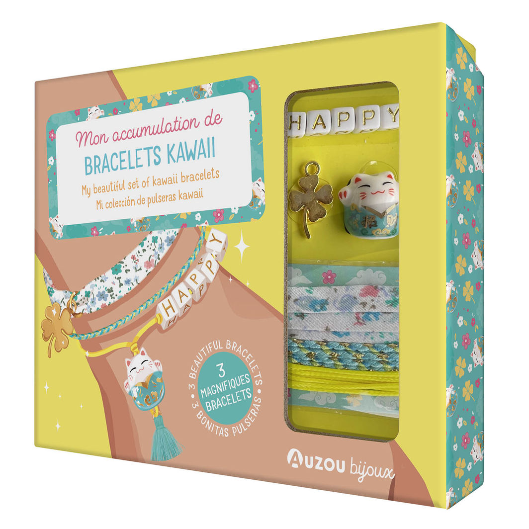 Auzou DIY armbånd Jewellery Factory Kawaii lykkearmbånd pakke