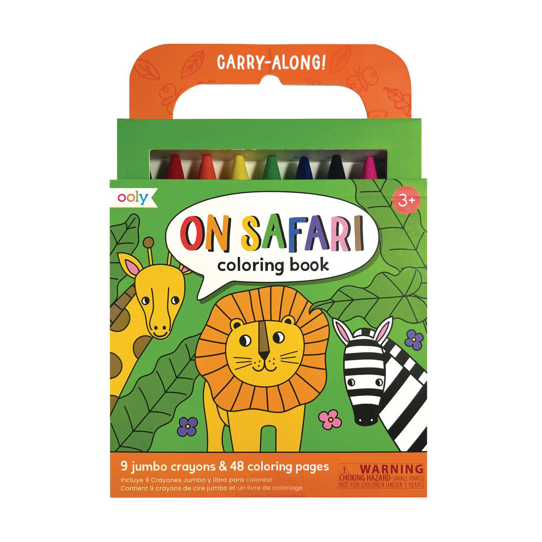 Ooly Farvekridt og malebog, Safari