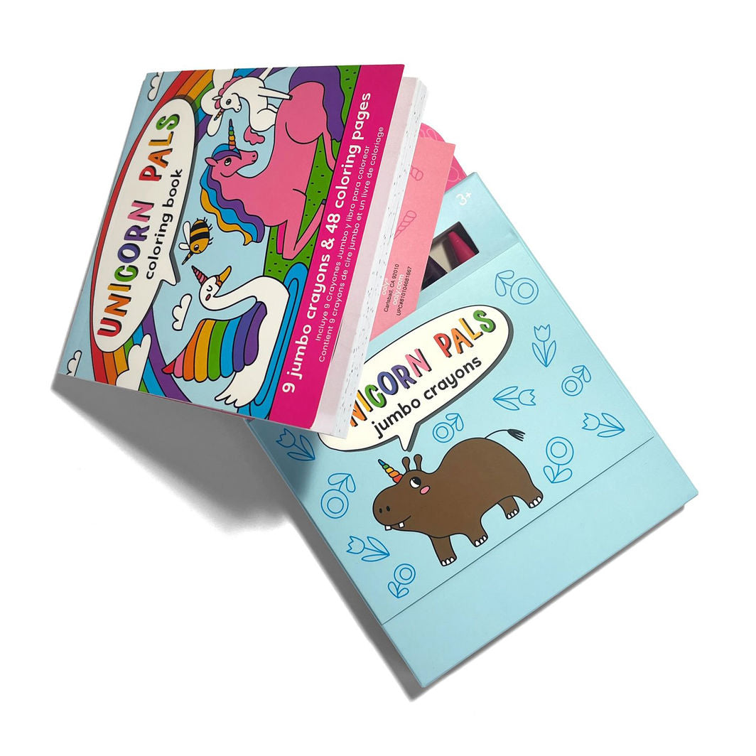 Ooly Fargekritt og malebok – Unicorn Pals – Carry Along