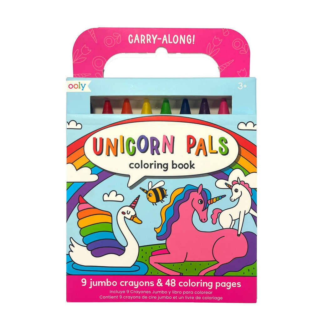Ooly Fargekritt og malebok – Unicorn Pals – Carry Along