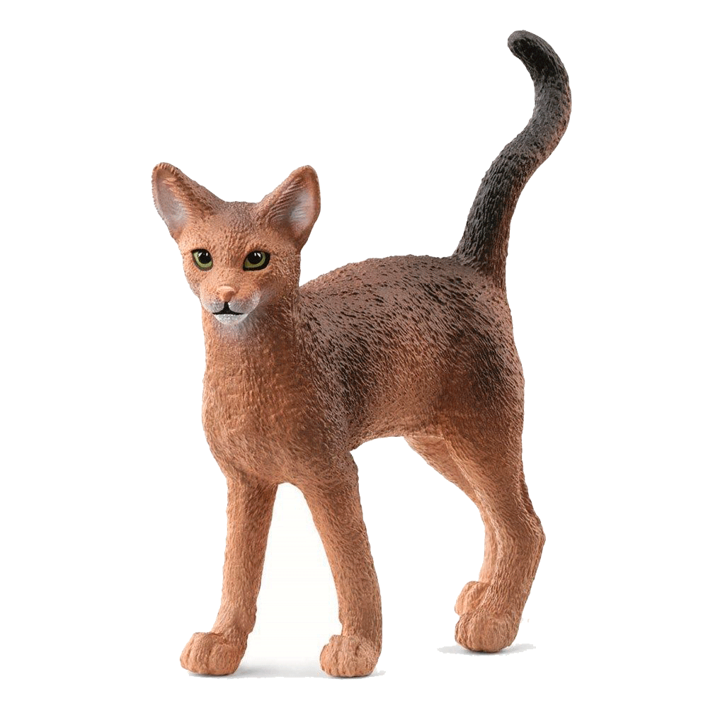 Schleich Abyssinierkat legetøjsfigur i brun og sort farve