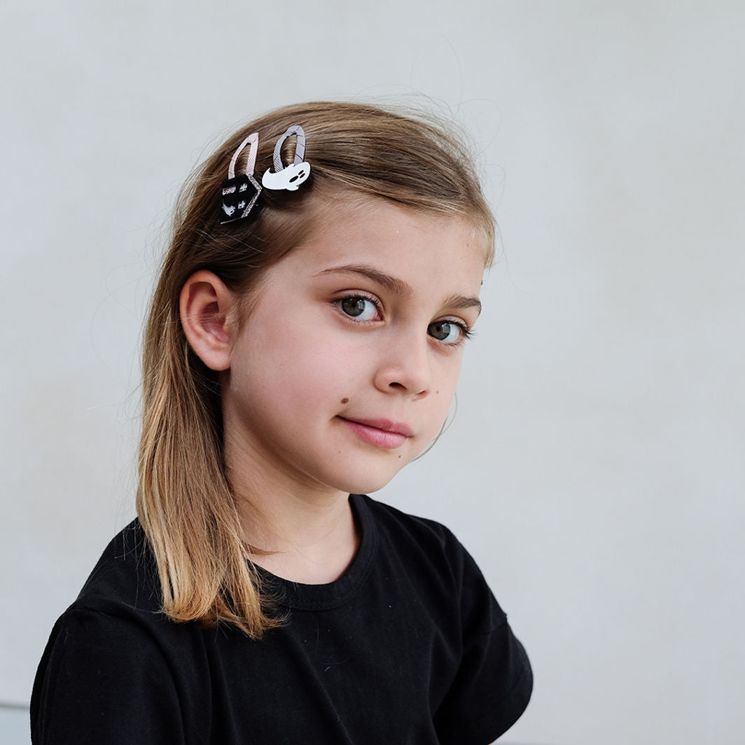 Mimi & Lula - 4 hårspenner - Haunted House Halloween