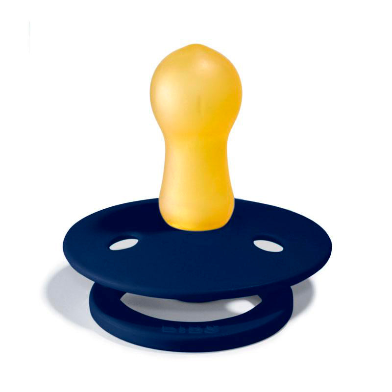 Bibs 2-pk, smokker i naturgummi, strl. 2 - Deep space/Petrol