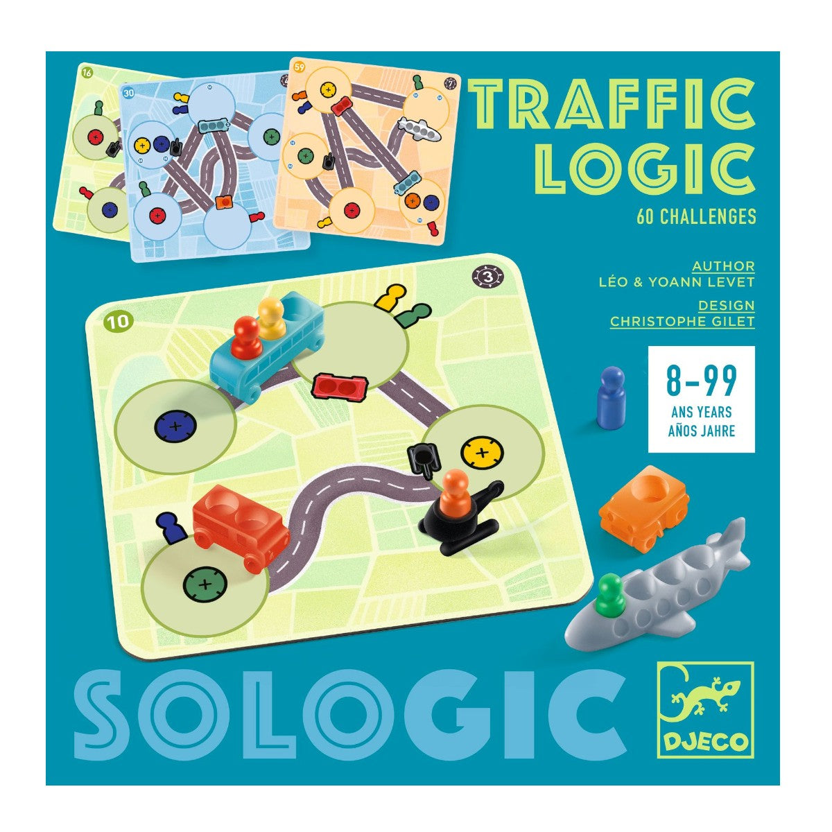 Djeco Sologic Traffic Logic spil til børn, forbedrer observationsevner