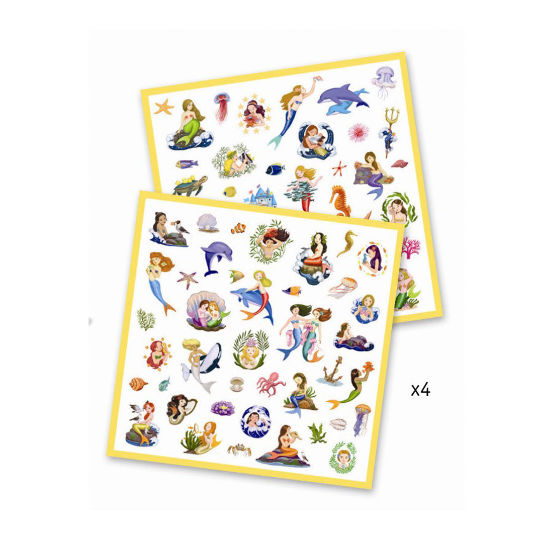 Djeco klistremerker, havfruer