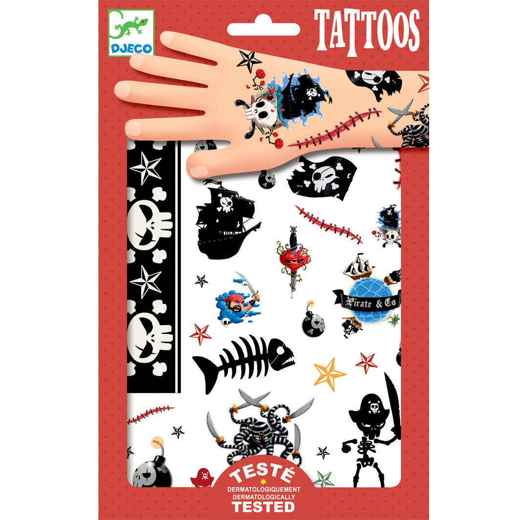 Djeco tatoveringer, pirater