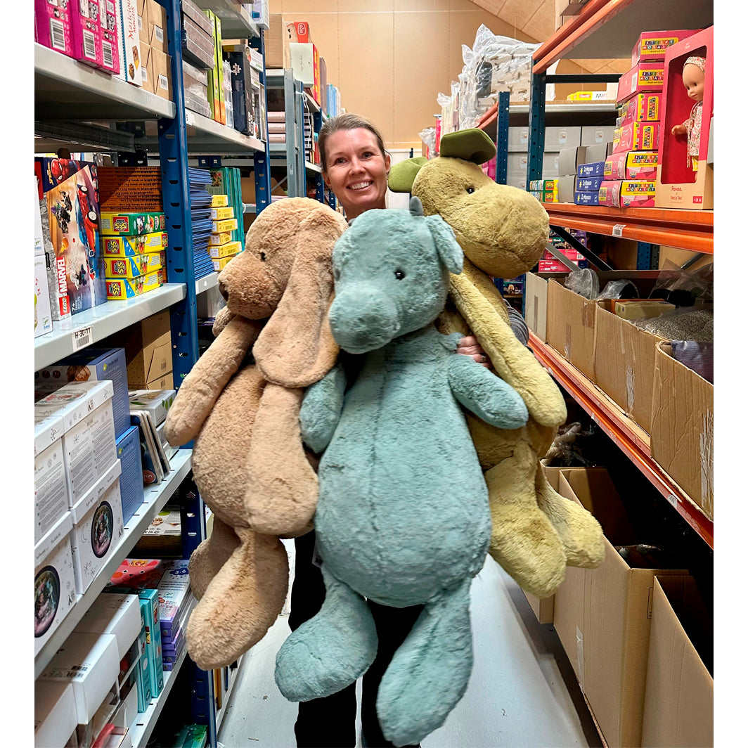 Jellycat bamse, Bashful drage, kjempe stor drage - 108 cm