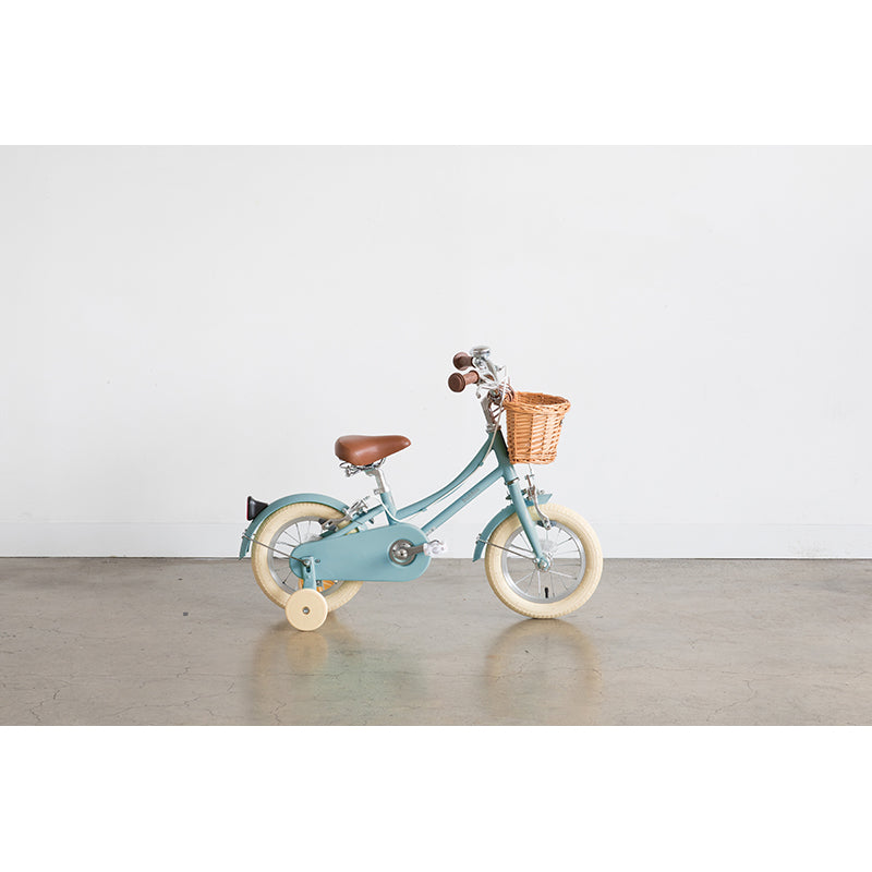 Bobbin sykkel m. støttehjul, Gingersnap 12"- Duck egg blue