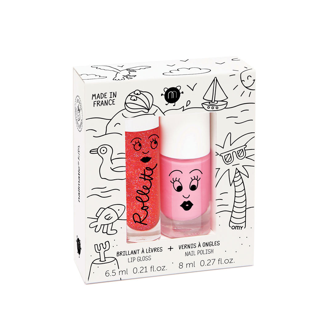 Nailmatic neglelak og lipgloss til børn, vandbaseret - Holidays