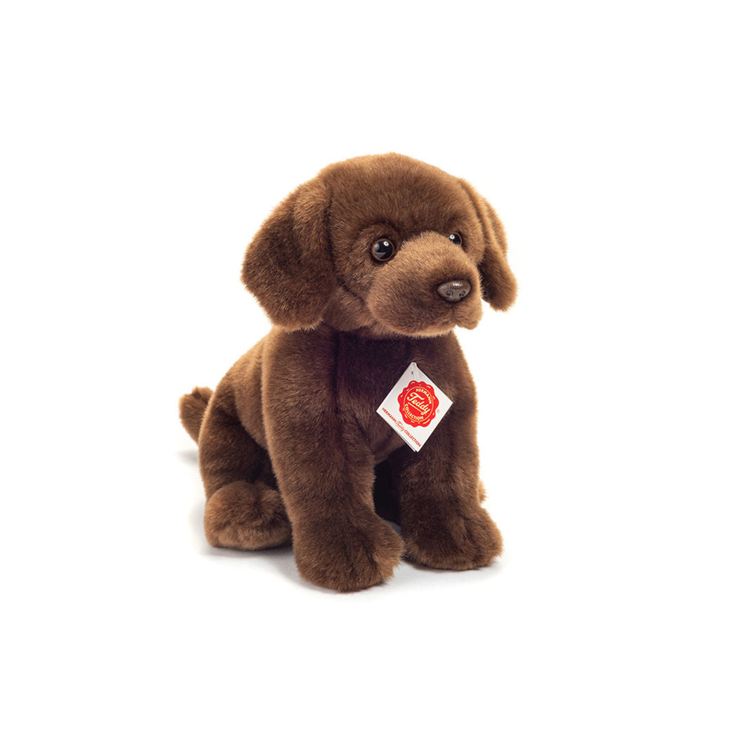 Teddy Hermann bamse, sittende Labrador, brun – 25 cm