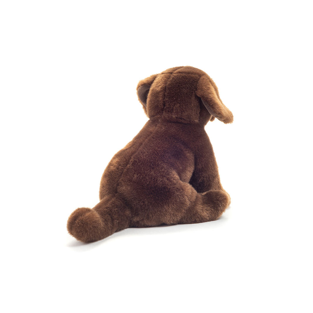 Teddy Hermann bamse, sittende Labrador, brun – 25 cm