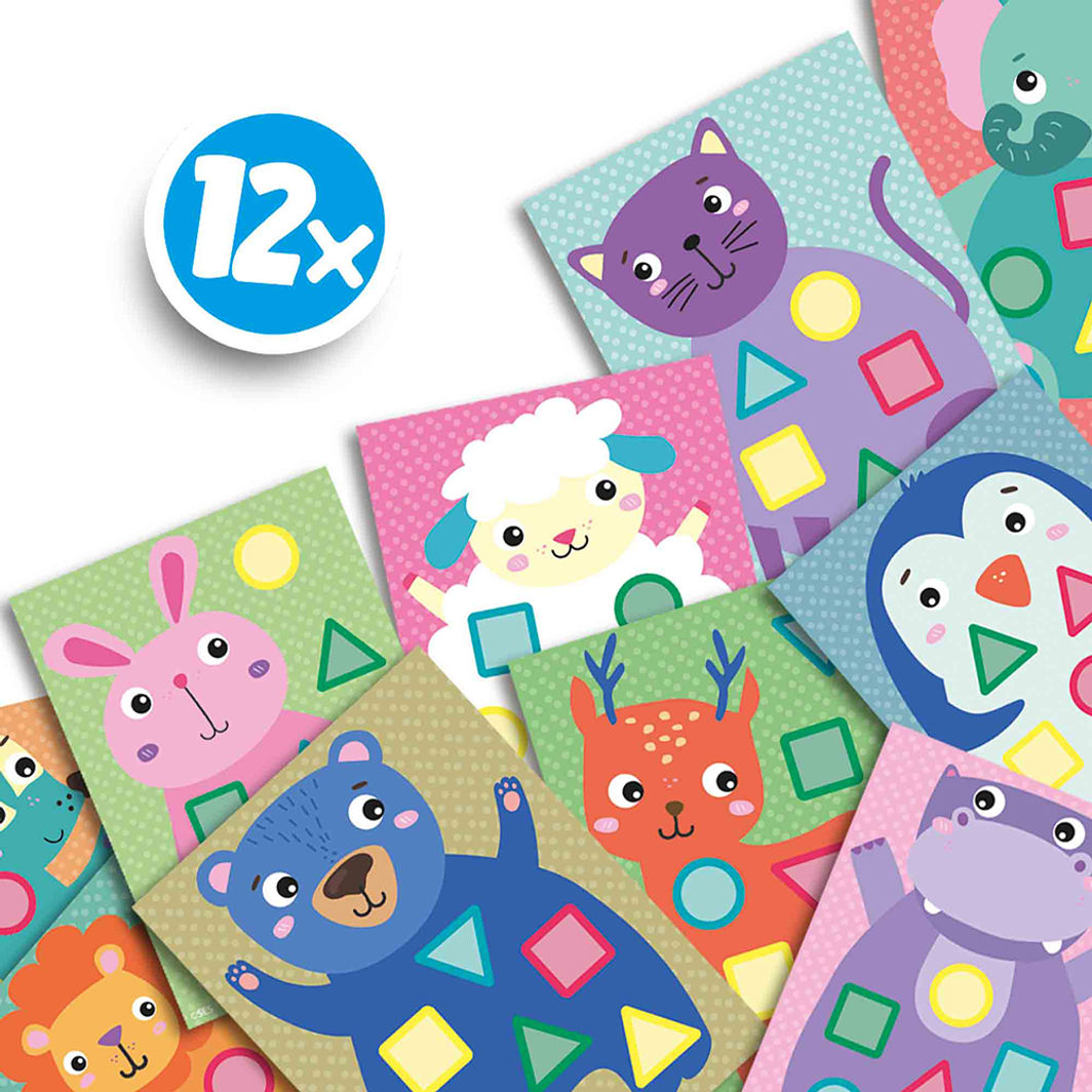 SES Creative Mitt første kreative sett, Klistremerkemosaikk - Fra 1-4 år