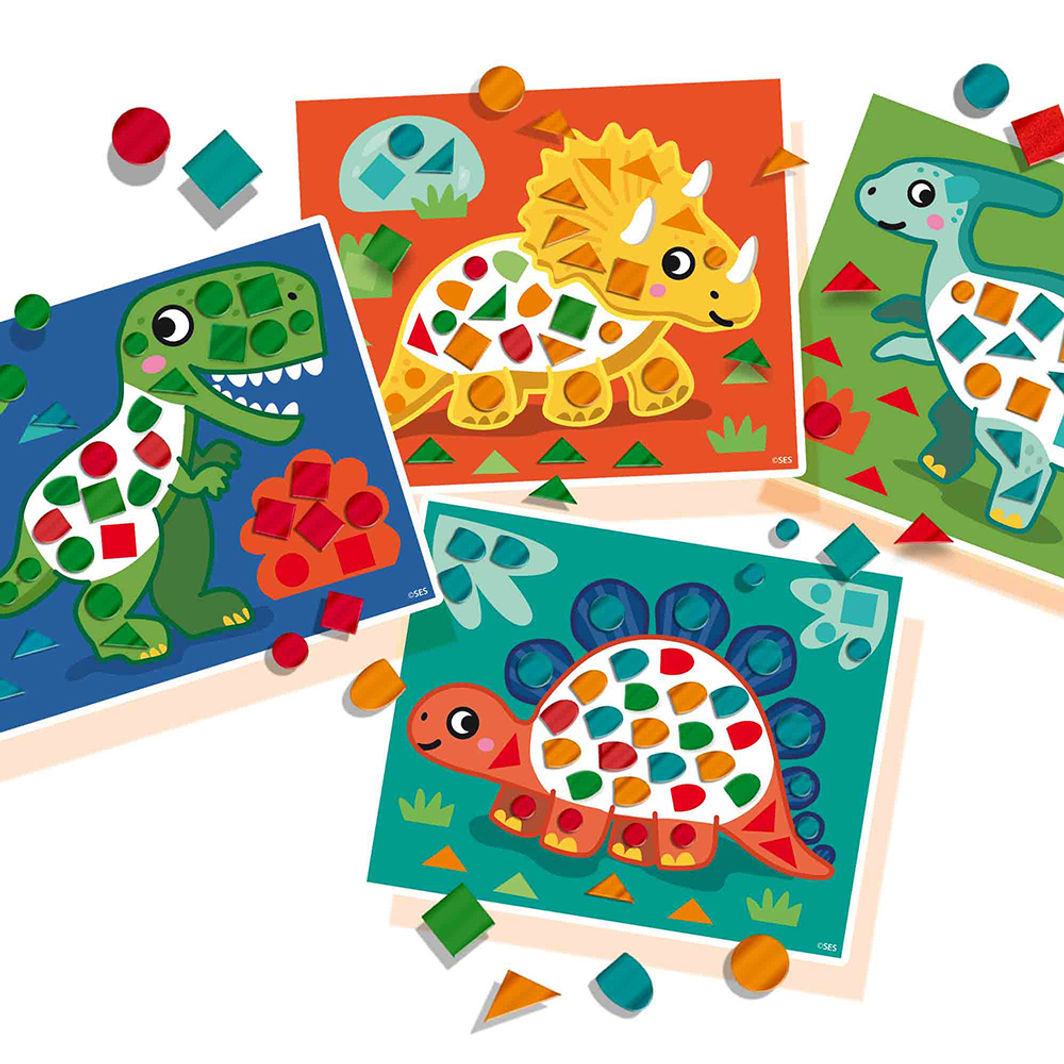 SES Creative Lær å lage mosaikk, Dinosaurer