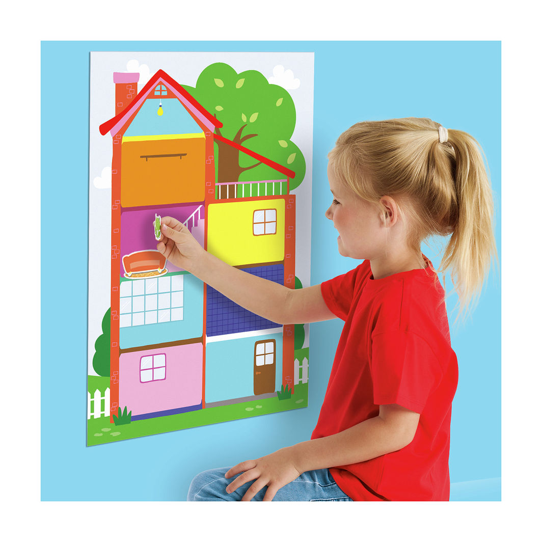 SES Creative - Min første - Plakat med klistremerker - Hus