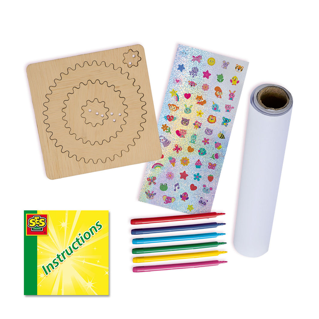 SES Creative Spiraltegningsett av tre