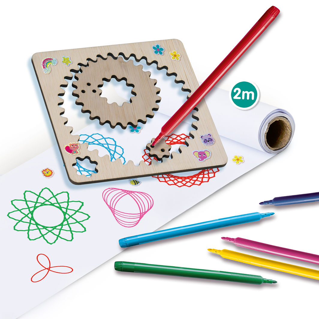 SES Creative Spiraltegningsett av tre