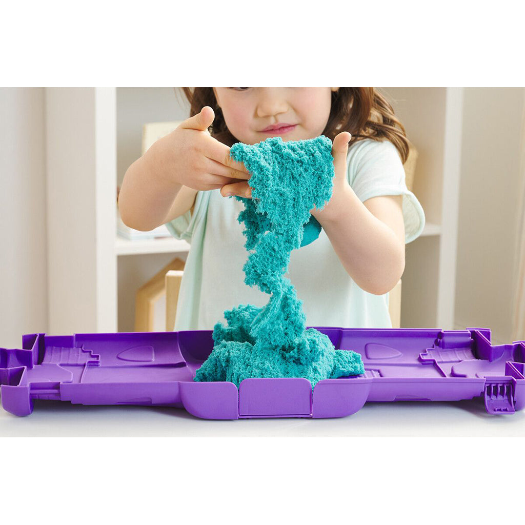 Kinetic Sand, Sandslott utbrettboks - Limegrønn