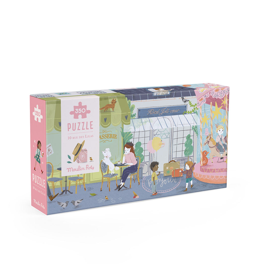 Moulin Roty puslespill 350 brikker, En liten gate i Paris - Les Parisiennes