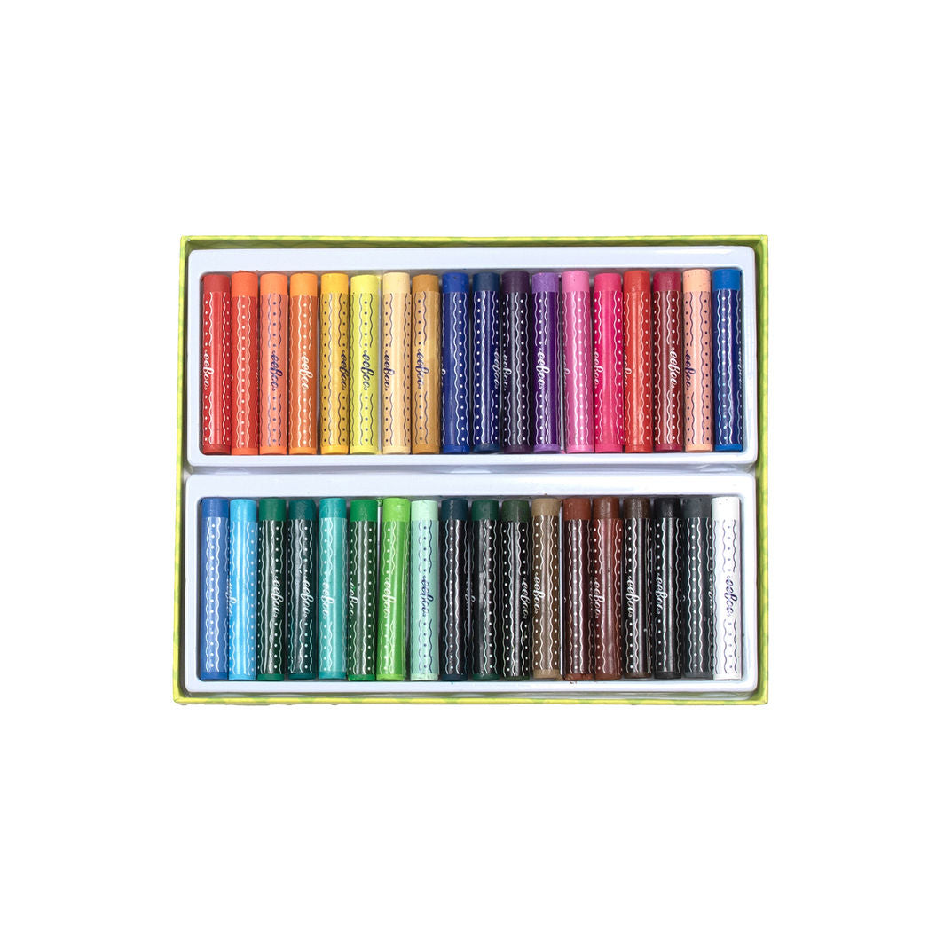 eeBoo Oljekritt, oljepastell 36 stk - Rainbow