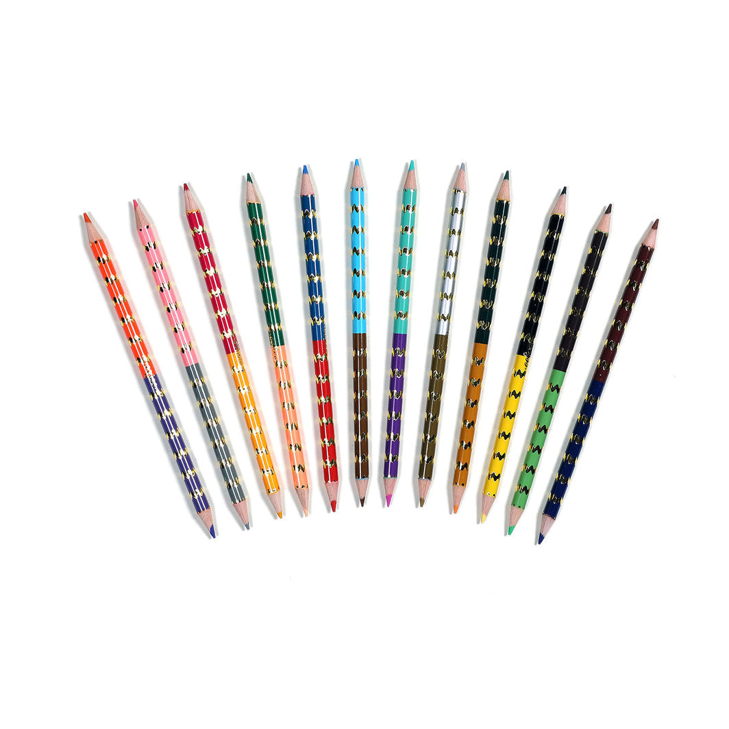 eeBoo - 12 doble fargeblyanter - Fawn & Sun