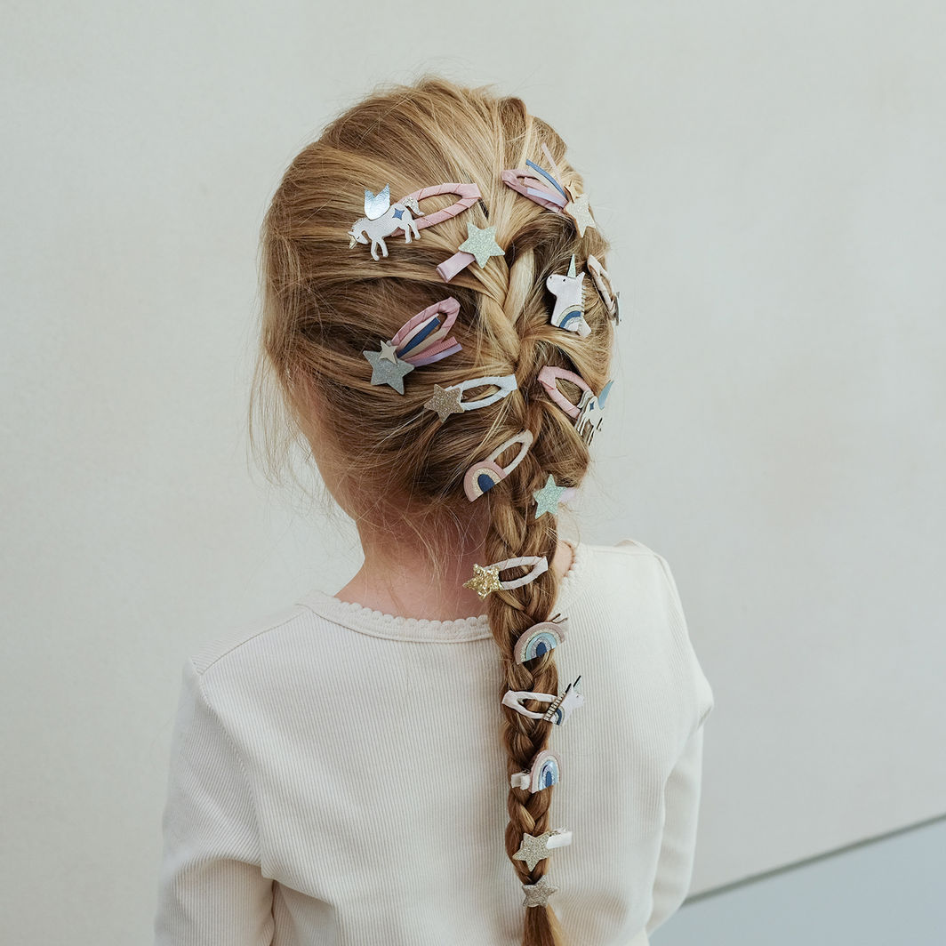 Mimi & Lula - 8 hårelastikker - Mini Unicorn Celeste