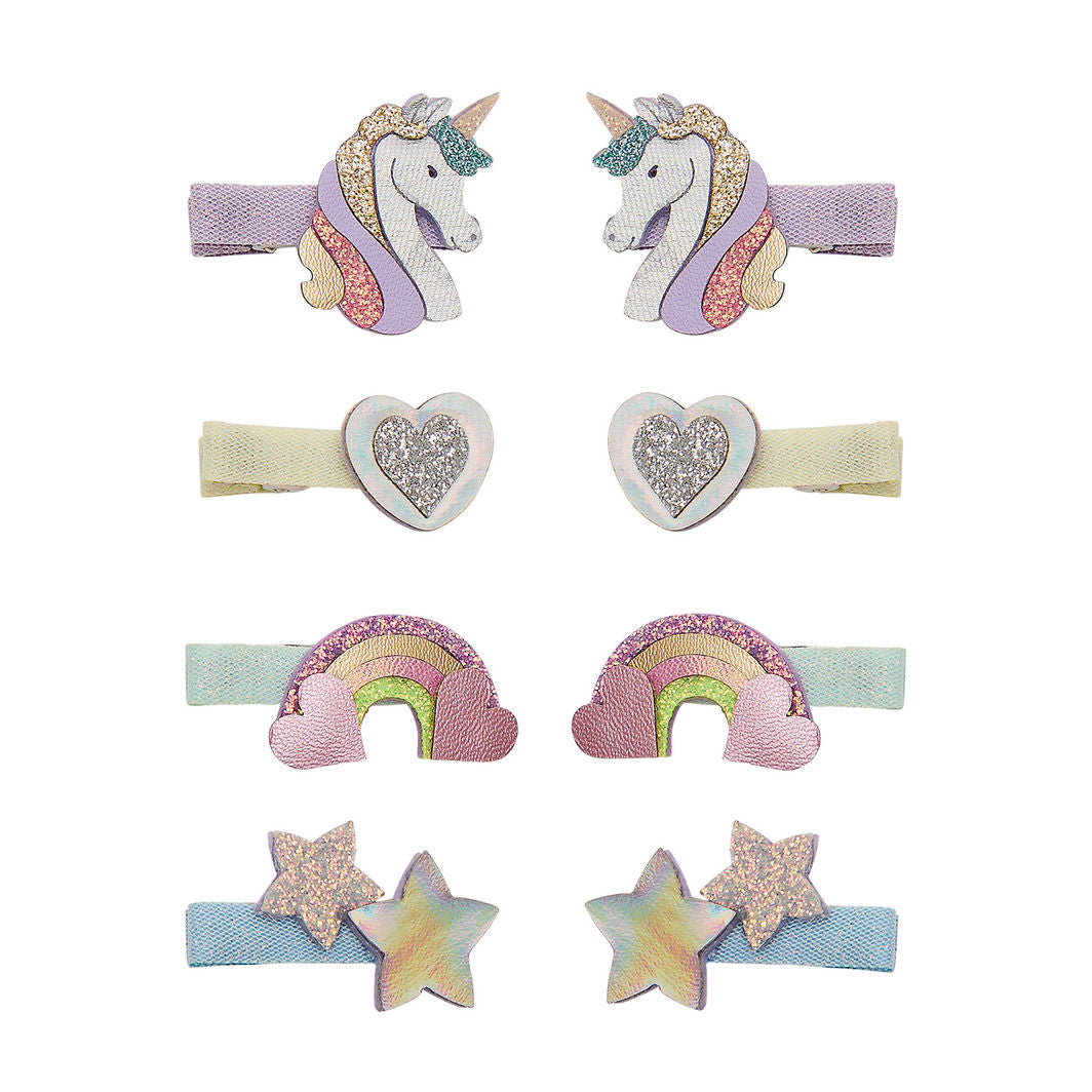 Mimi & Lula 8 hårclips, Mini Dreamy My Little Unicorn