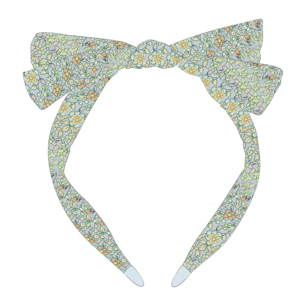 Mimi & Lula hårbøjle, Floral Teal Edie Spring on the Farm