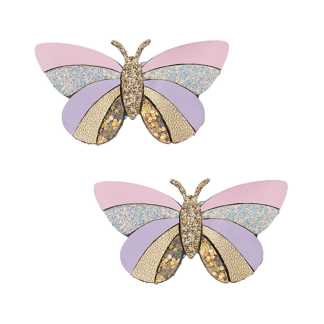 Mimi & Lula 2 hårclips, Striped Butterfly Bouquet