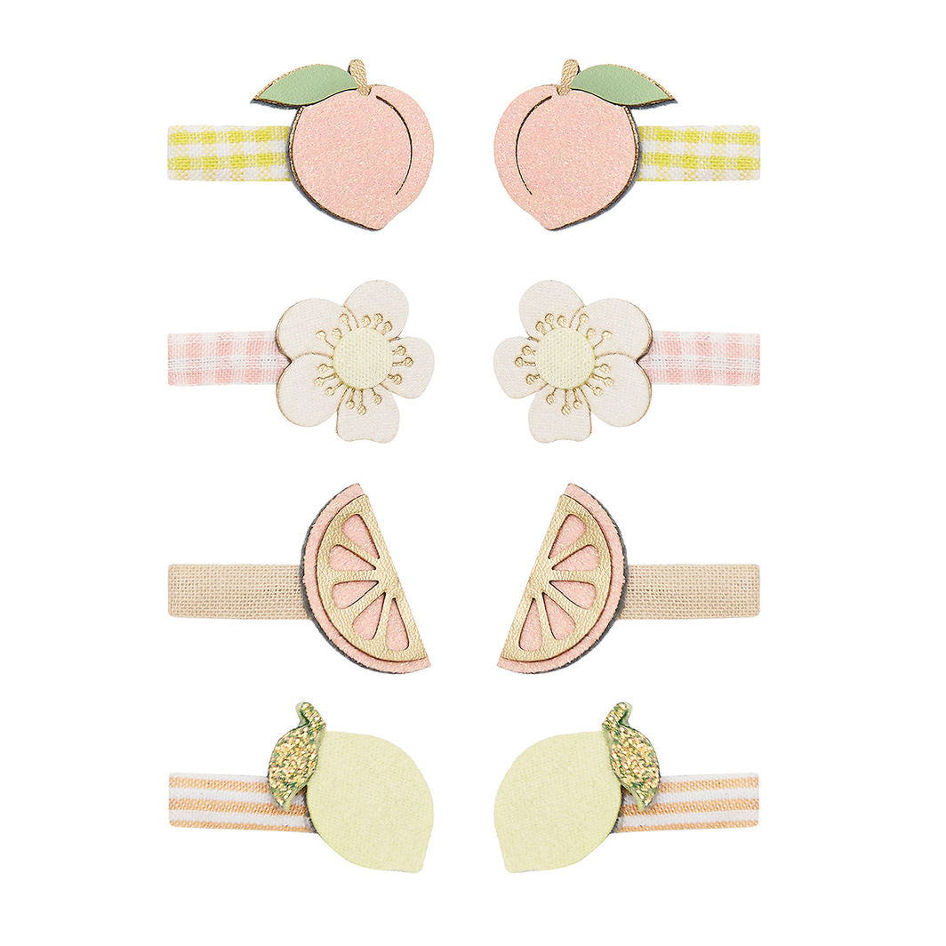 Mimi & Lula 8 hårclips, Mini Citrus Peaches and Cream