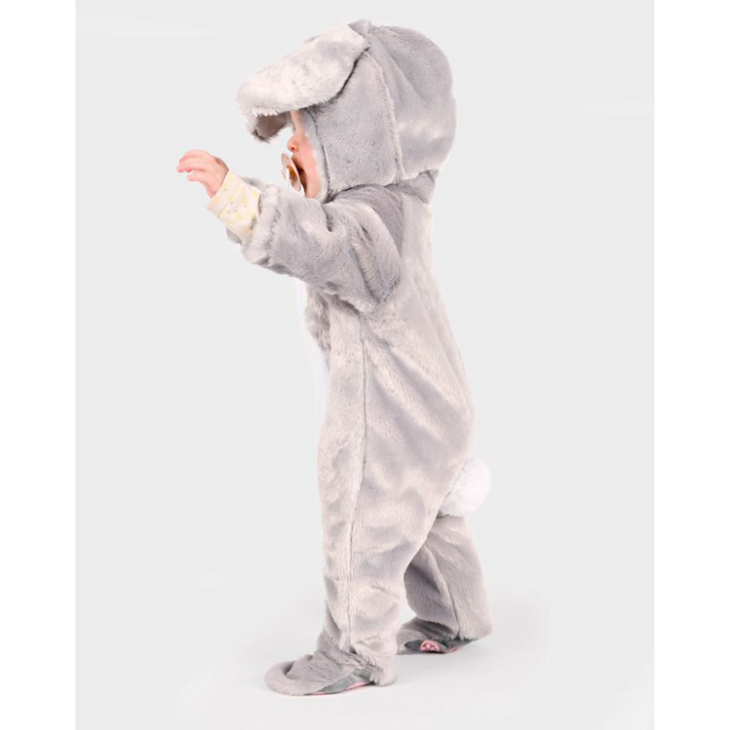Den goda Fen dyrekostyme, kanin jumpsuit – str. 6–12 mnd.