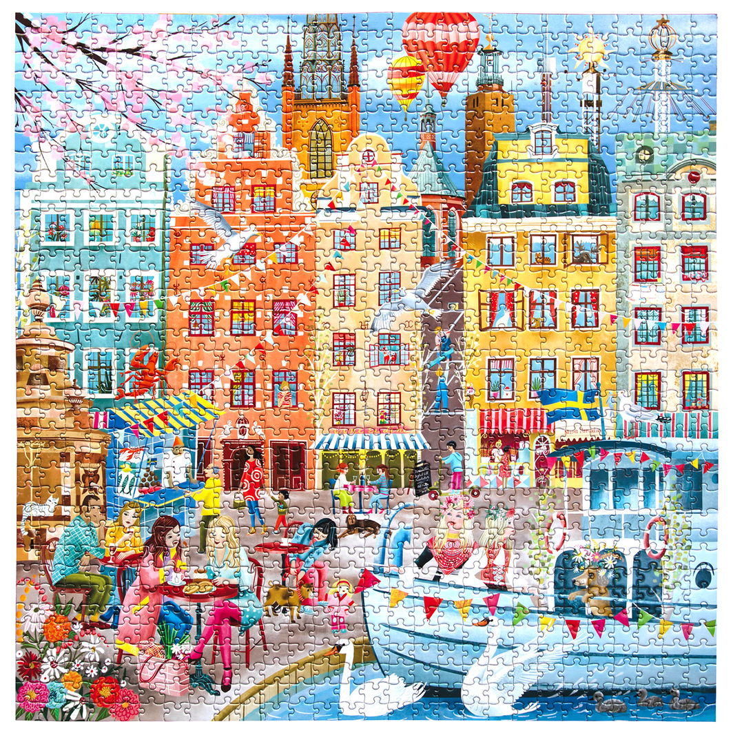 eeBoo Puslespill 1000 brikker, Stockholm