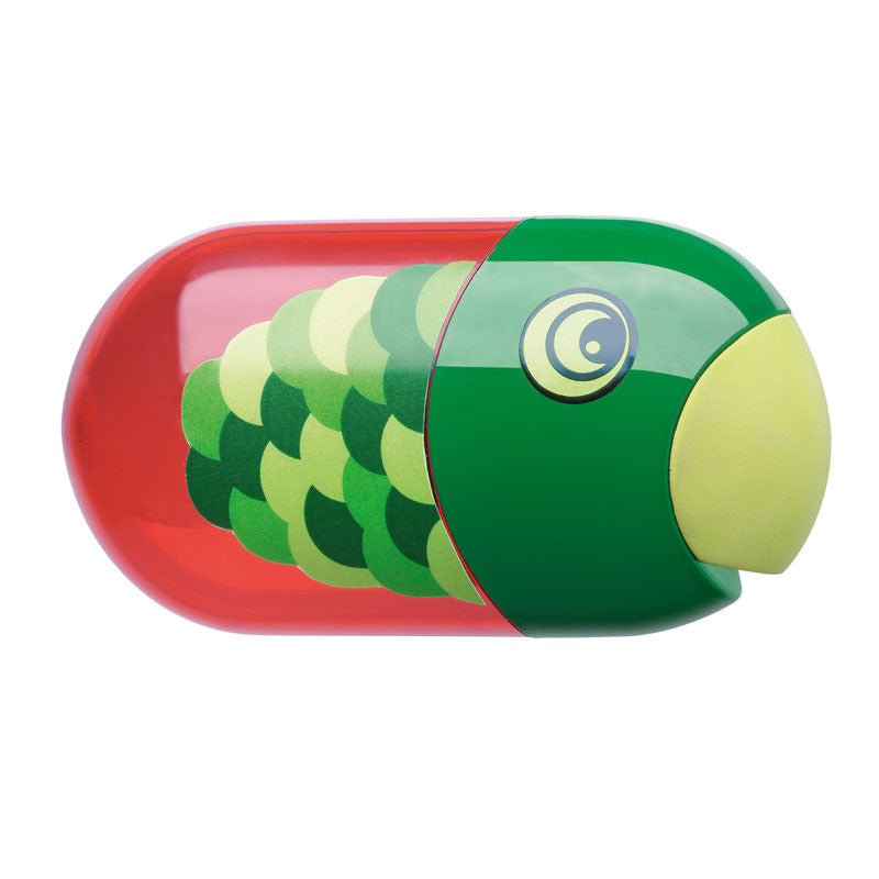 Faber-Castell, dobbelt blyantspisser - fisk