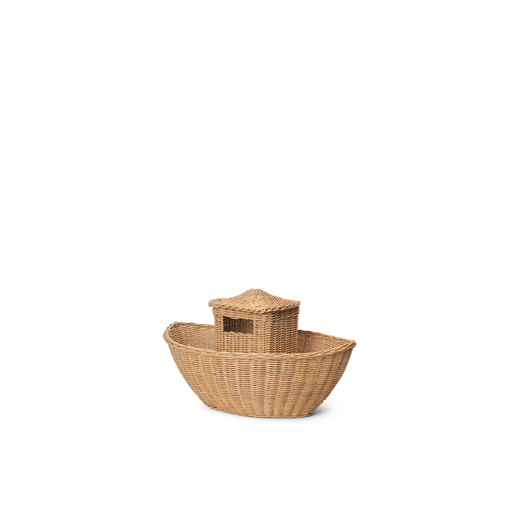 Ferm Living flettet rattan kurv, Braided Ark, produktbillede