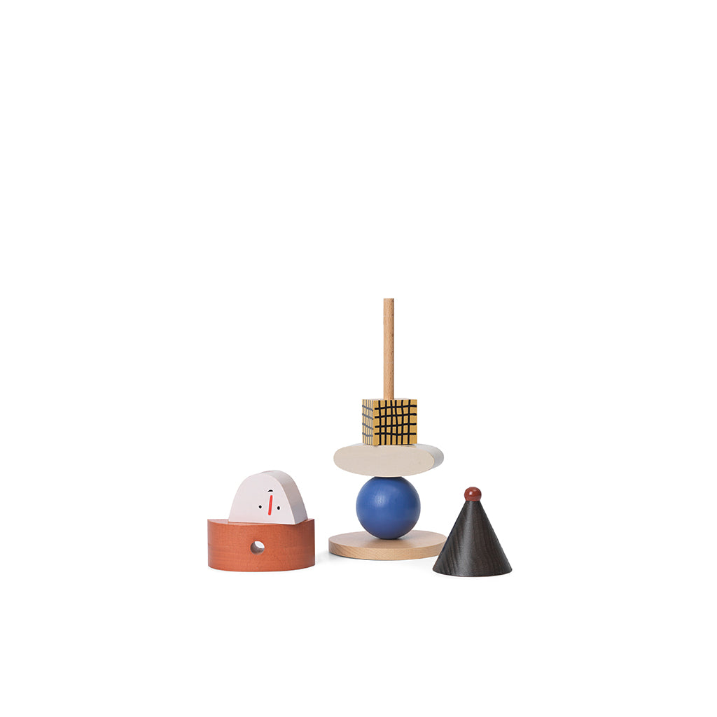 ferm Living stablefigur, Figure Stacking Blocks - Multi