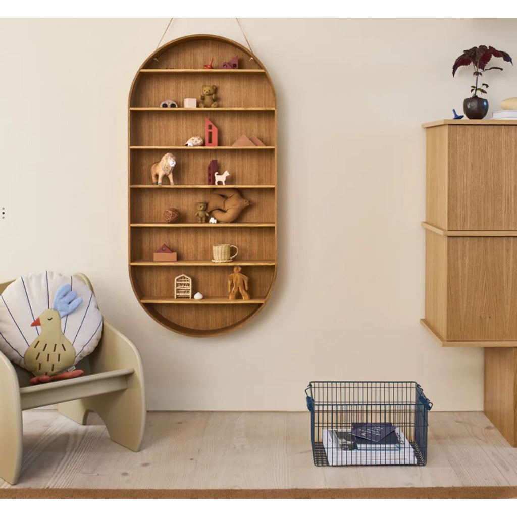 ferm Living trådkurv, Cala Stackable Baskets, Sett med 2 stk. - Dark blue