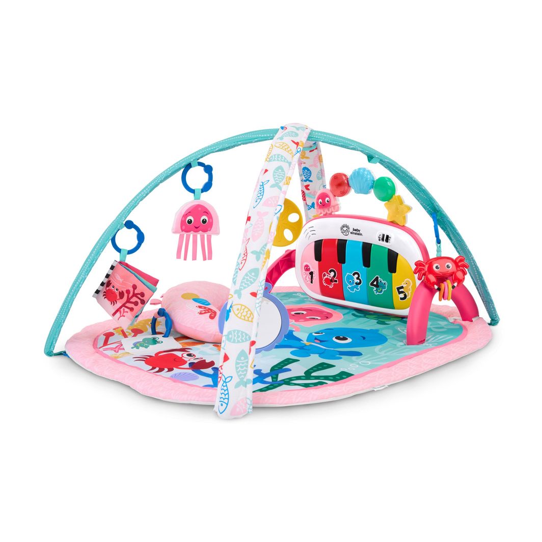 BABY Einstein 4-i-1 Kickin’ Tunes™ Jellyfish Jamboree™ aktivitetsteppe med lyd